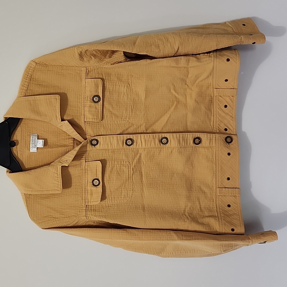 Christopher & Banks Mustard Jacket light weight womens size XL